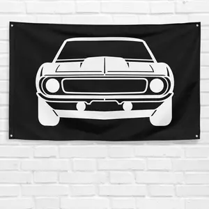 For Chevrolet Camaro SS 1969 Car Fans 3x5 ft Flag Garage Gift Wall Banner