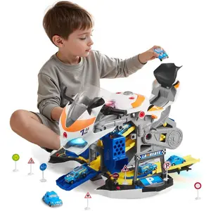 VEVOR Motorcycle Engine Toy, 25 Pieces, Motorcycle Mechanic Toy with Removable Parts, Lights Sounds, Simulated Riding Track Racing, Kids Mechanic Workshop Set for Toddler 3 Years and Up, RedVEVOR Super Brand Day