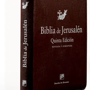 Biblia de Jerusalén Quinta Edición Revisada y Aumentada con cremallera Bible