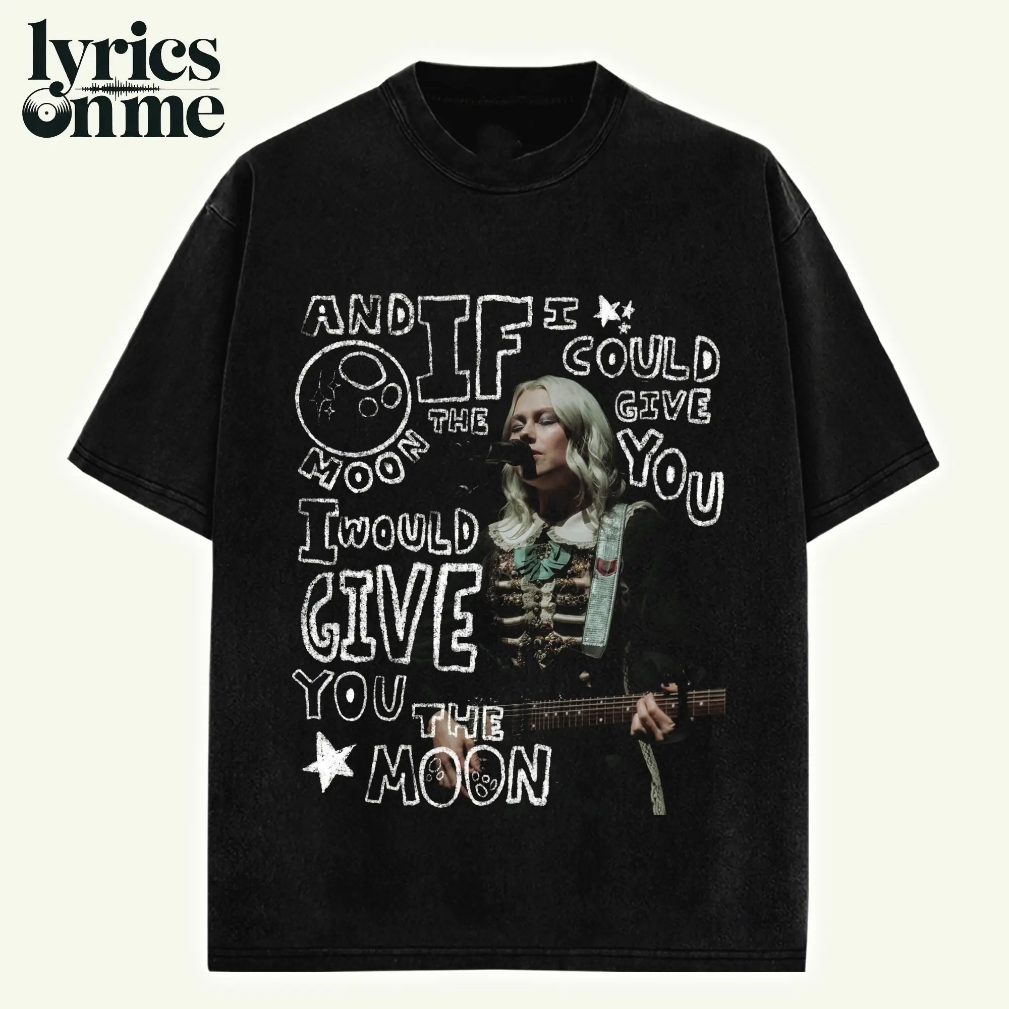 Phoebe Bridgers Shirt - Moon Song Tee High-Quality Unisex Cotton Shirt The Lost Tour 2026 Graphic Vintage Phoebe Bridgers Merch Streetwear Graphic Shirt Gift for Indie Rock Fans