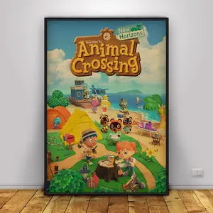 Animal Crossing Game Poster | Wall Art | Wall Prints | Home Decor | Kraft Paper Print | Gift Poster | Game Poster XT4
