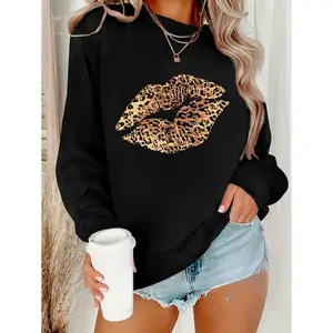 Men's Fitted Longsleeve Hoodie - Round Neck, Leopard Print, Sharks Back Washed Vintage, Rhinestone Embroidered, Soft Casual Warm Sweatshirt for Fall, Winter, Longsleeves, Sweatshirts