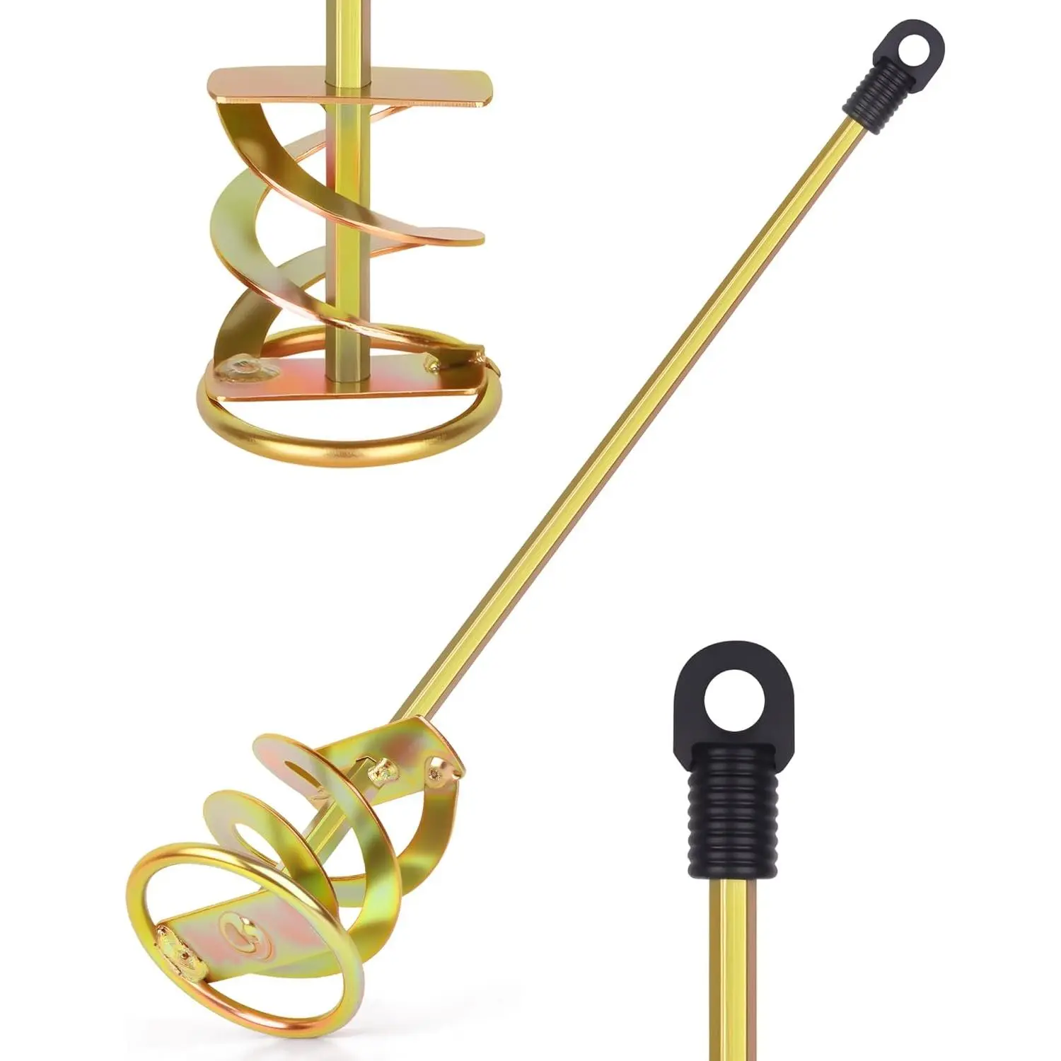Paint Mixer for Drill - Paint Stirring Drill Attachment for 1-5 Gallon Bucket - Zinc Plated & Rust-Free - Work with Any Drill Bit - Drill Mixer for Paint, Resin, Epoxy & Concrete