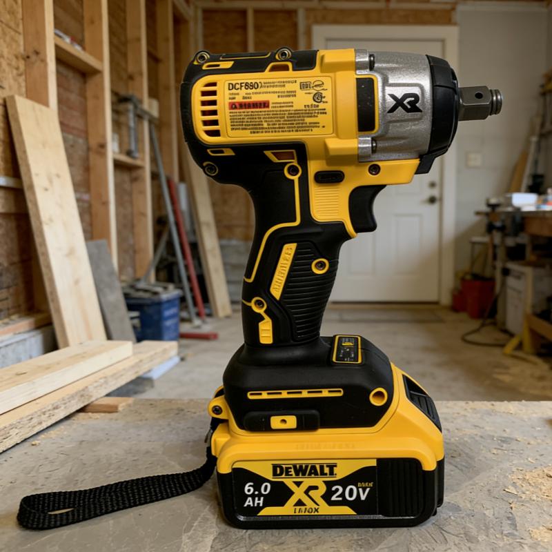 DeWalt DCF880 20V Cordless Rechargeable Impact Wrench 205N.m High Torque 2300RPM Electric Tool for Professionals & DIY Enthusiasts