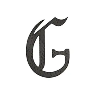212 MAIN Hand-Held Aluminium Decorative Monogram G Sign, HAM-24-G Model, 24 In. Home Improvement Building Supply for Doors, Gates, Windows