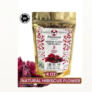 BN 4oz Hibiscus Flower Premium loose Leaf Wildcrafted Beverage Natural Tea
