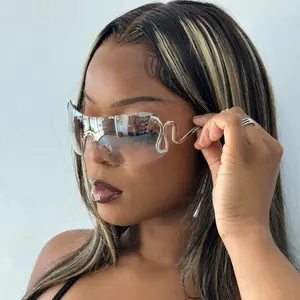 Unisex Y2K Style Large Snake Frame Sunglasses Unisex Y2K Style Large Snake Frame Sunglasses