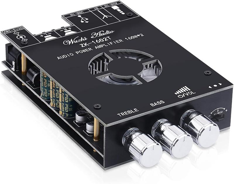 ZK-HT21 Bluetooth 5.0 Amplifier Board - 2.1 Channel 160W+160W+220W With TDA7498E Chip