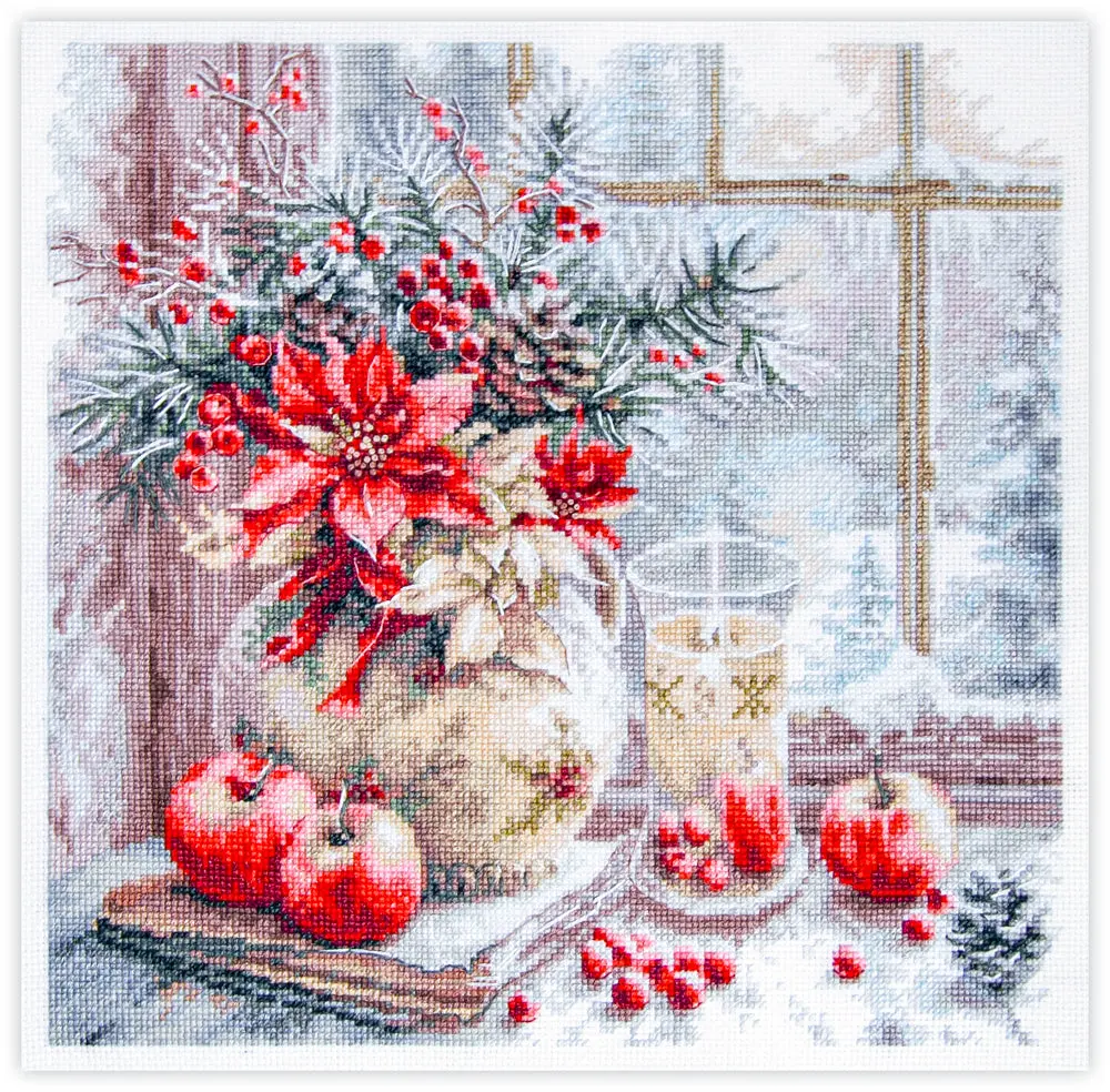 A Candle Was Burning Counted Cross Stitch Kit by Magic Needle 70-50