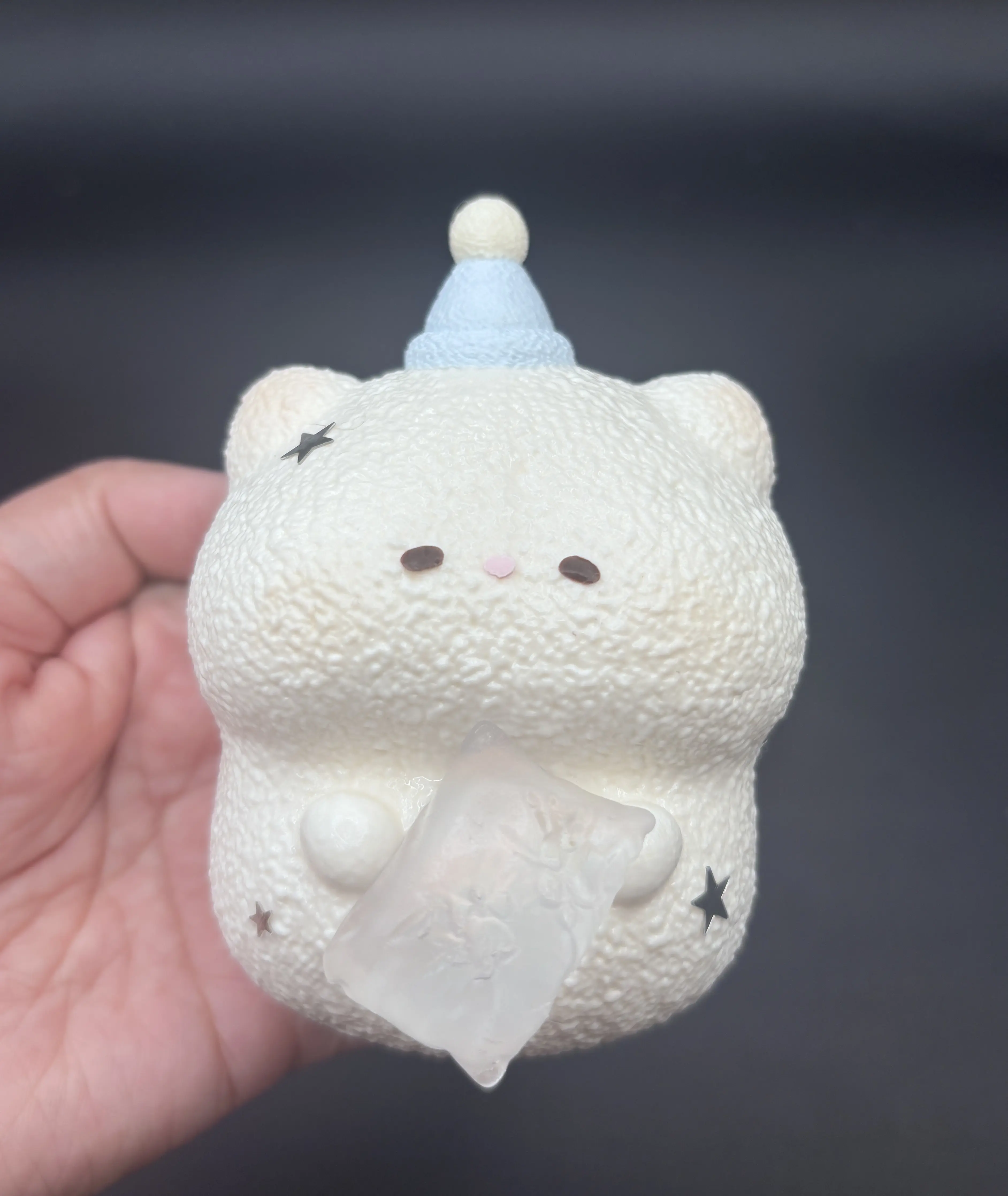 frozen butter super cute baby hamster with cat paw pillow soft taba squishy
