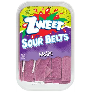 Sour Grape Belts Candy | Zweet | 10 oz