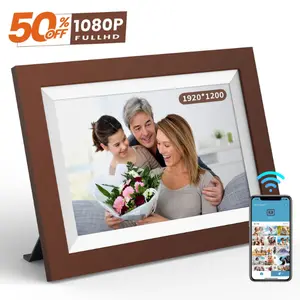 10.1" Digital Picture Frame WiFi Touch Screen Photo Video Album Auto-Rotate 16GB
