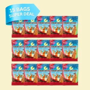 Malaco Cola Bottle Bundle - 15 Bags