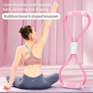 Figure 8 Resistance Band, Elastic Sport Band: High-Elastic Multifunctional Workout Band for Home Gym, Yoga, Pilates, Back/Shoulder Training - Durable Portable for Fitness Enthusiasts, Physical Therapy & Daily Home Workouts