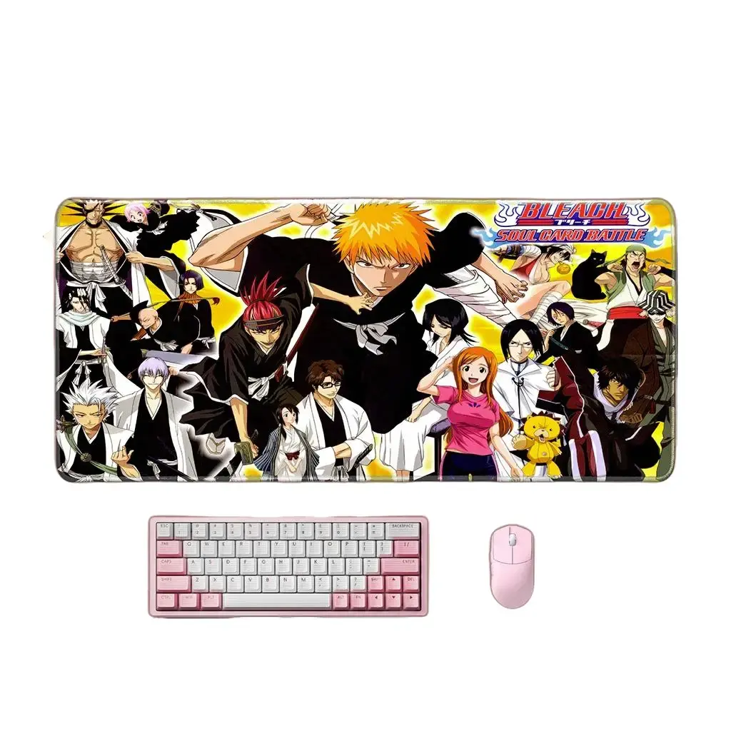Bleach Anime Mouse Pad Soul Reaper Desk Mat Ichigo Rukia Orihime Large Gaming