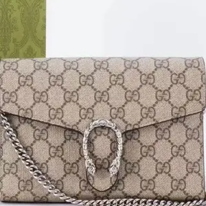 Pre-owned GUCCI Leather Crossbody Bags GG Logo Supreme Dionysus WOC Crossbody Bag