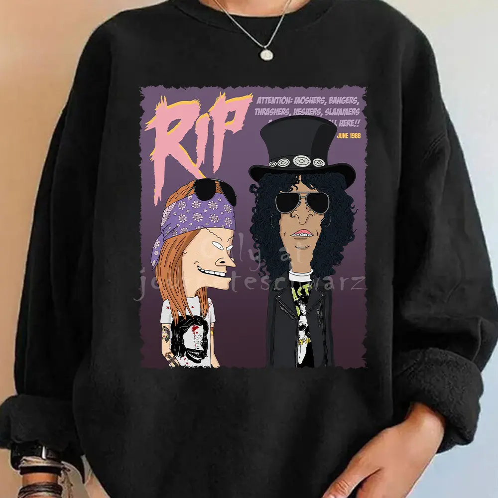 GnR Rip Magazine Parody Poster Sweatshirt TShirt Hoodie, Rock band Tee, Cool Graphic Tee