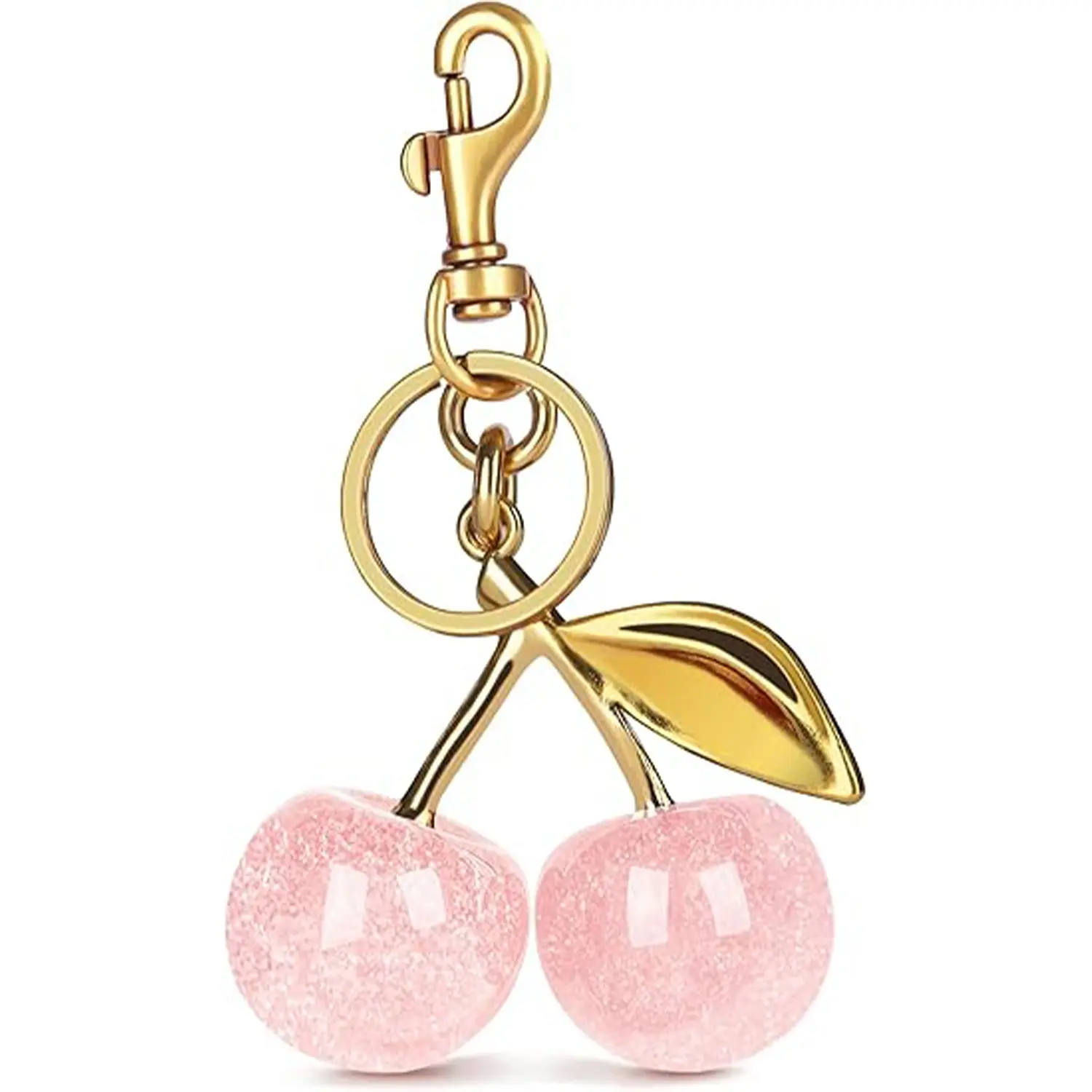 1PC Cherry Bag Charm, Cute Cherry Accessory, Shiny Handbag Pendant, Women's Fashion Jewelry, Perfect for Bags and Purses, Sparkly Bag Charm, Cute Charms