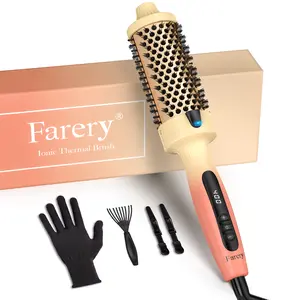 Farery Thermal Brush 1.77 Inch, Digital Display 9 Temps Hot Brush, Dual Voltage