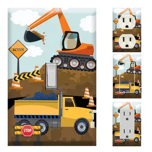 Construction Truck Boys Room Light Switch Cover
