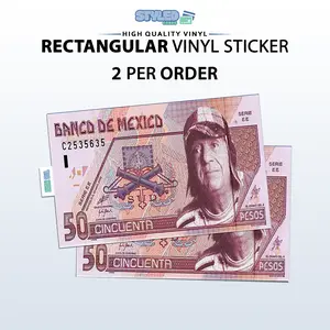 chavo del 8 50 billete rectangle vinyl sticker