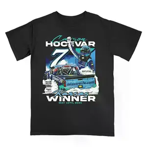 Carson Hocevar Kansas Truck WIN Classic Graphic Soft Cotton Crewneck T-Shirt For Fans