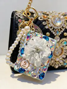 Portable Makeup Mirror Keychain Pendant, High-Quality Handheld Refillable Mirror, Perfect Gift for Holidays, Parties, Birthdays