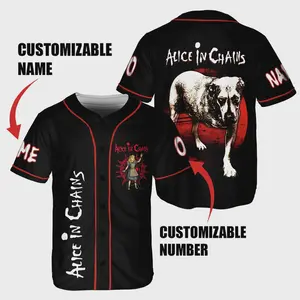 Alice in Chains Baseball Jersey – Grunge Rock Band Jersey Shirt, Unisex Streetwear Fan Gift