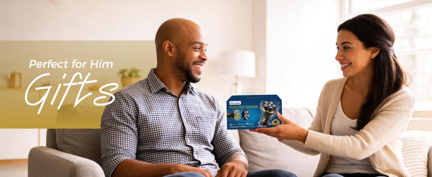 Akunbem 6D Dual Head Electric Bald Head Shaver, IPX7 Waterproof, Faster Shaving Without Irritating the Scalp, 360° Close Shave, Designed for Bald Heads,2026 Gift Pick Akunbem 6D Dual Head Electric Bald Head Shaver, IPX7 Waterproof, Faster Shaving Without Irritating the Scalp, 360° Close Shave, Designed for Bald Heads,2026 Gift Pick