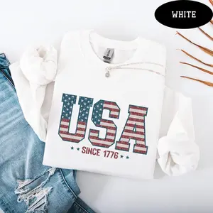 Retro USA 250 Sweatshirt – Celebrate America 250th Anniversary Patriotic Shirt