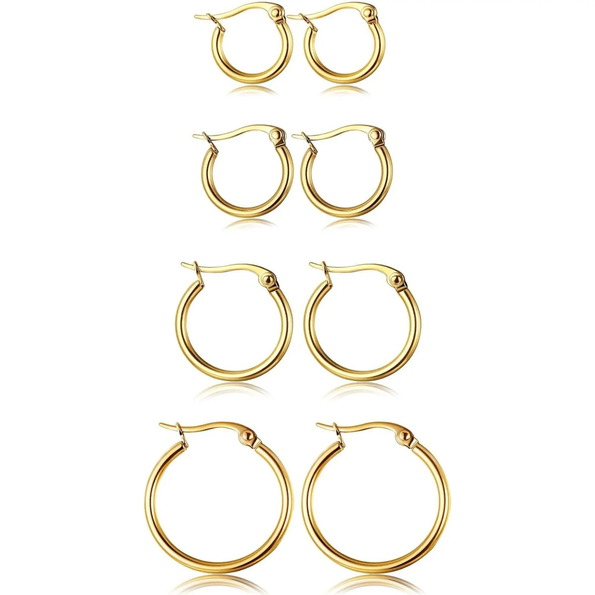 Gold-tone,4 pairs