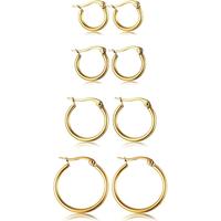 Gold-tone,4 pairs