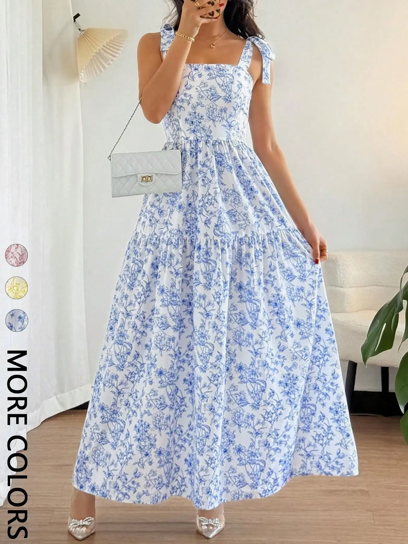 blue and white long dress - TikTok Shop blue and white long dress - TikTok Shop