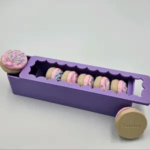 Frosted Cookie Days Weekly Pill Organizer Sprinkle Edition - 7 Cookie-Shaped Compartments for Easy Travel Friendly Organization