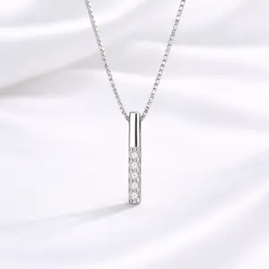 Lexy Moissanite Necklace S925 0.05 CT - Round Cut - Lore Jewelry