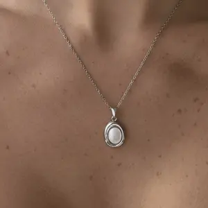 EVRY JEWELS Women's Gold or Silver Plated Aura Pendant Necklace, Jewelry for Women, Gold Necklace Option