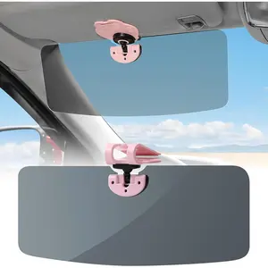 Sun Visor for SUV, Cute Polarized Sun Visor Extender for Car, Cat Paw Clip Sun Visor Extender, Universal UV400 Car Visor Extension Anti-Glare, Protect from Sun Glare/UV Ray/Stray Light (Pink)