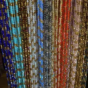 Crystal Waist Beads – Choose Your Color – Mini Crystal African Waist Beads – Tie-On (45”) – Waist Jewelry – Add to Cart, Buy Now – Price Per 1 Waist Bead