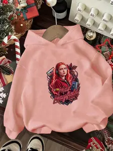 New Spring And Autumn Children's Clothing, Boys And Girls' Creative Hooded Sweatshirts, Stranger Things Max Running Up That Hill Printed Shirts, Trendy And Casual Fashionable Daily Wear That Is Versatile And Suitable For All Occasions, Ideal Gift Choice