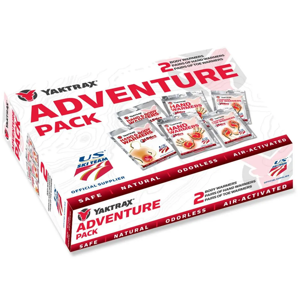 Yaktrax Air-Activated Adventure Pack Hand & Body Warmers with Toe Warmers for Camping & Hiking