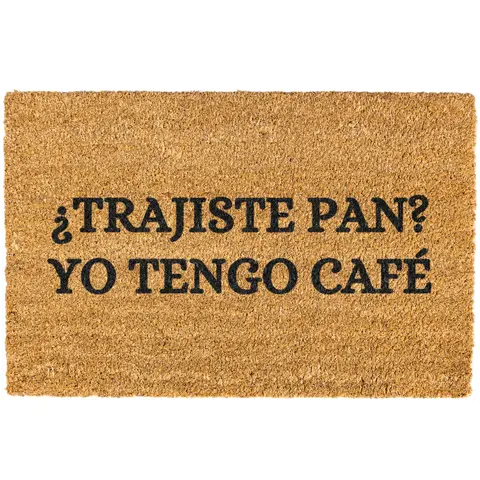 Trajiste Pan Yo Tengo Cafe doormat, Spanish Doormat, Funny Spanish Doormat, Welcome Mat, Funny Door mat