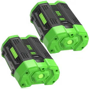 5000mAh Replacement Battery 2-Pack for EGO 56V – 5.0Ah Lithium, Works with BA2800, BA4200, CS1403, LB4800 & All 56V Chargers (Green)