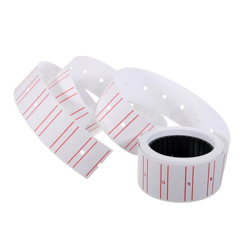 SJPACK Price Gun Labels 10 Rolls 6000pcs White Price Paper Tag Sticker Gun Labeller Refill for MX 5500