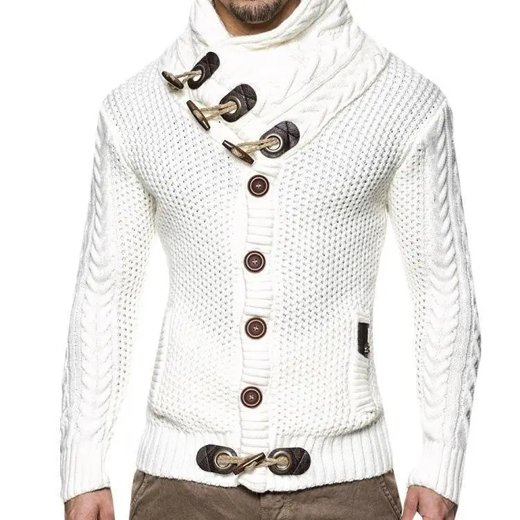 2025 autumn and winter knitted jacket turtleneck sweater men's clothing fall outfits Pullover Knitwear