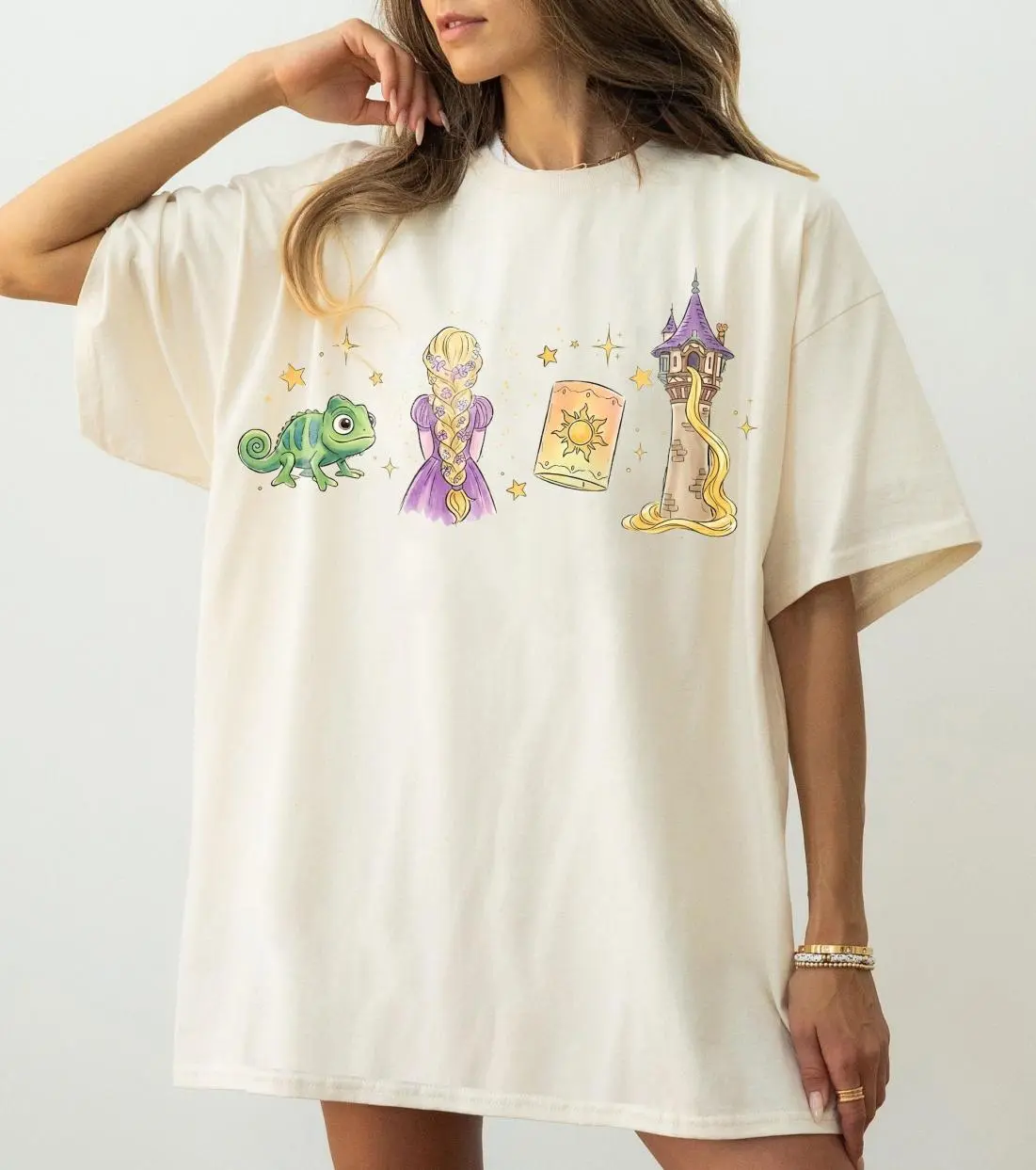 Fairytale Princess Women’s Gildan Tee, Whimsical Tower and Chameleon Shirt, Storybook Fantasy T-Shirt, Gift for Her, Full Color Range, Find Your Perfect Shade, Must-Have Basic, Always Handy