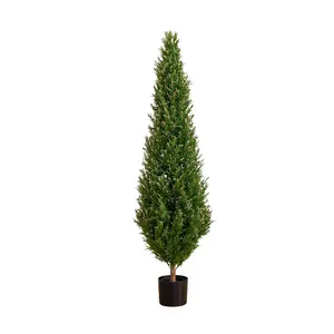 Nearly Natural 5' UV Resistant  Rosemary  Topiary