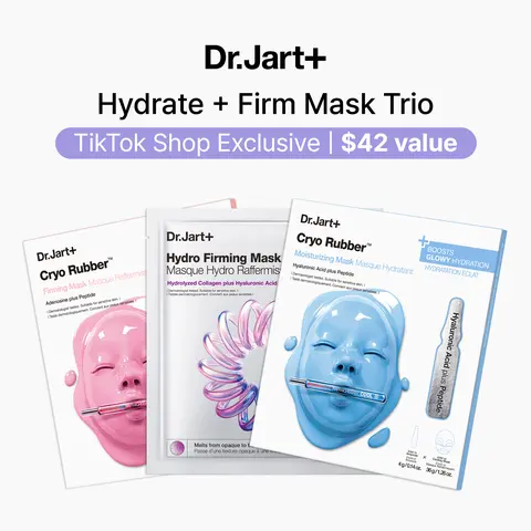 [Dr.Jart+] Hydrate + Firm 3 Piece Mask Set | Hydrate, Cool, Plump After 1 Use | Korean Skincare Bestselling Face Masks