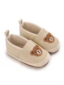 Cute Cartoon Embroidered Baby Loafers, Soft PU Leather Shoes for Newborns & Toddlers, Baby Walking Shoes, Spring Autumn Casual Infant Footwear