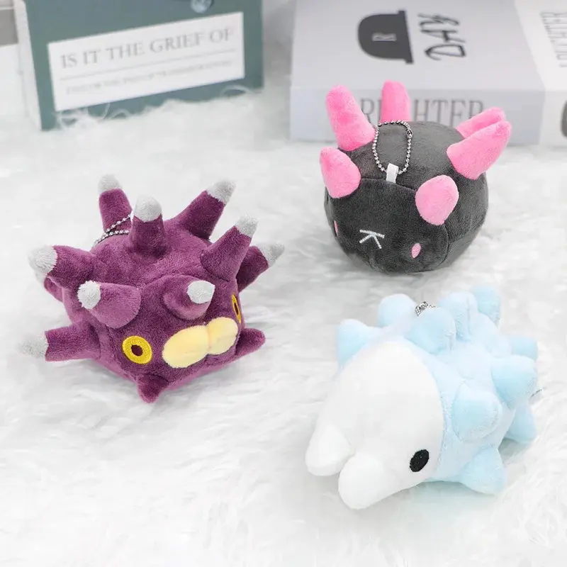 13/22/33cm Snom Sea Cartoon Plush Doll Pyukumuku Sea Urchin Cute Plush Kawaii Keychain Costume Decoration Birthday Gift for Kid