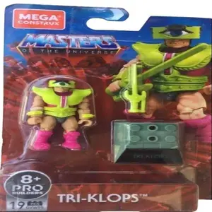 MOTU - Mega Construx - Tri-Klops Action Figure - (2' Inches) - (Includes Sword & Stand)
